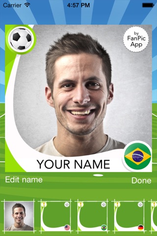 FanPic Football App – US Soccer Fan Photo Frames screenshot 3