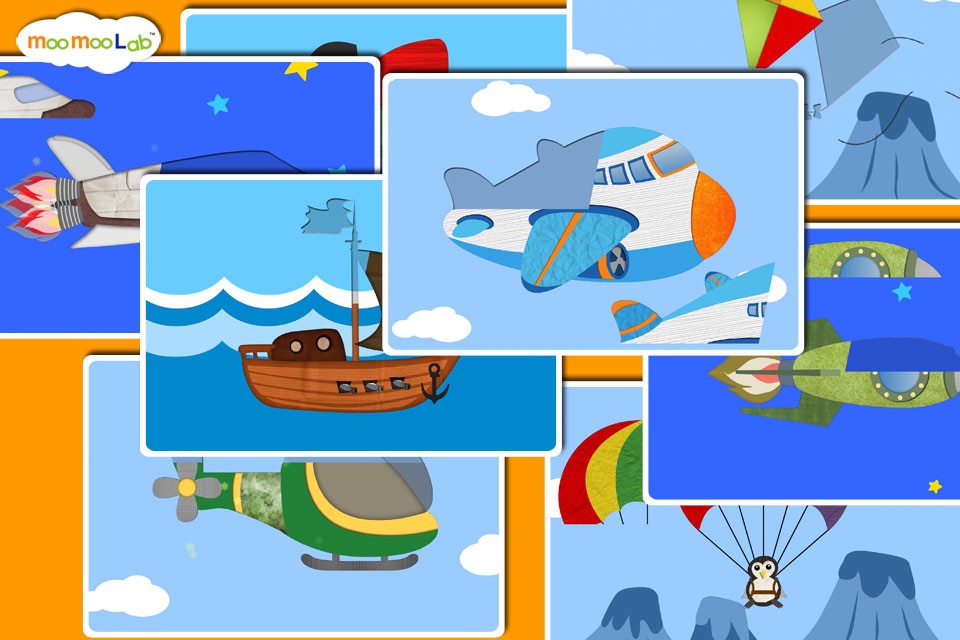 Rocket and Airplane : Puzzles, Games and Activities for Toddlers and Preschool Kids by Moo Moo Lab screenshot 4