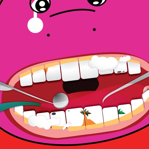 Purple Dinosaur Dentist - Fun Games Icon