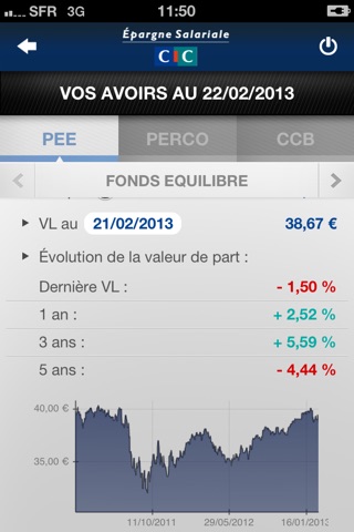 CIC Épargne Salariale screenshot 3