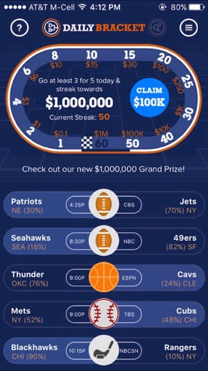 Daily Bracket: Sports Pick'em(圖2)-速報App