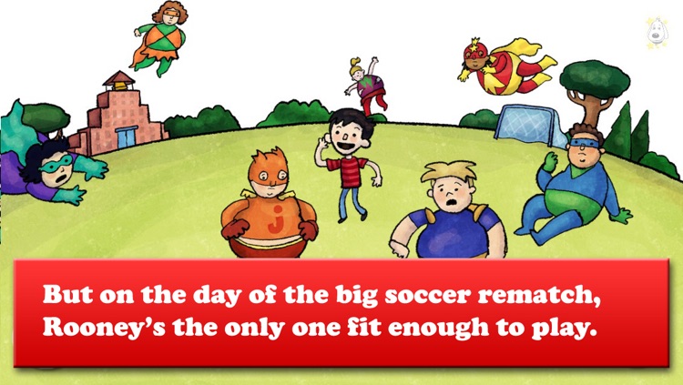 Brave Rooney and the Super-Sized Superheroes - Soccer, Healthy eating, and more - Bacciz screenshot-3