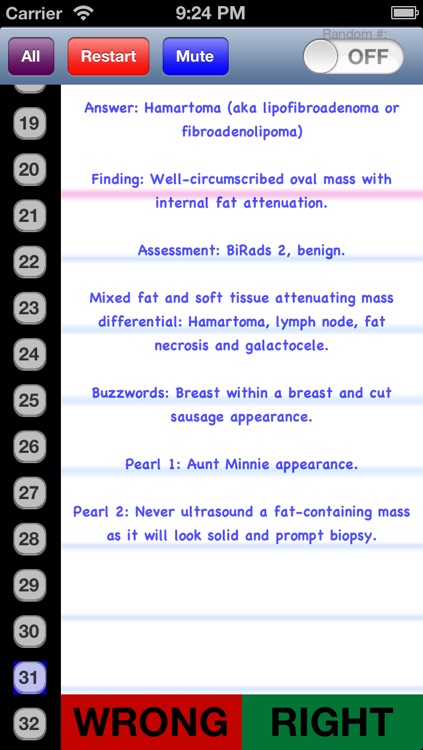 Mammography Flashcards