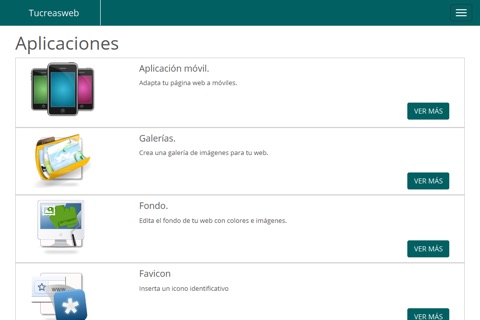 TuCreasWeb screenshot 2