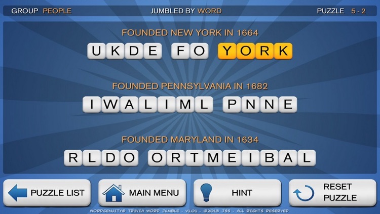 Wordgenuity Trivia Word Jumble screenshot-3