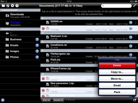 File Navigator HD screenshot 2
