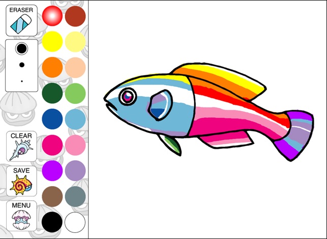 Beautiful Tropical Fishes Coloring for Kids Lite(圖3)-速報App