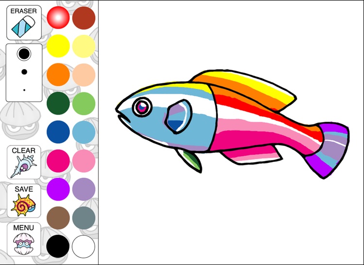 Beautiful Tropical Fishes Coloring for Kids Lite