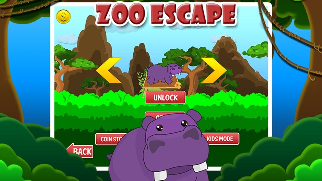 Baby Hippo Cute Zoo Escape - Animal Running game for boys an(圖2)-速報App