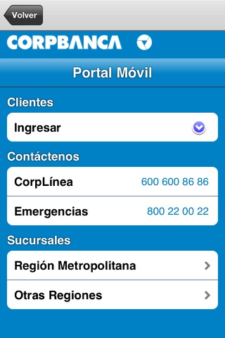 CorpBanca screenshot 2