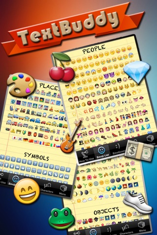 Text Buddy - An Email and Text Enhancement App - Emojis, Emoticons, Characters, & More! screenshot 2