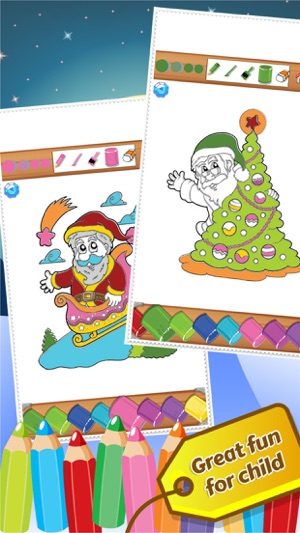 Christmast Colorbook教育著色遊戲的孩子(圖2)-速報App