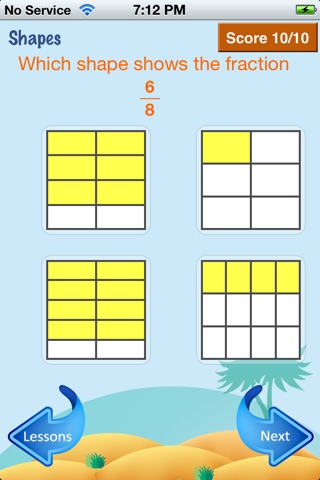 zMath Grade 3 Fractions (Lite) screenshot 2