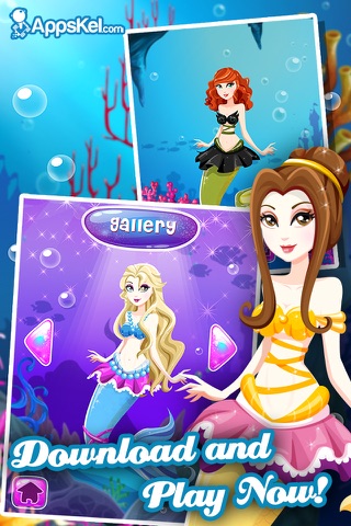 White Salon Mermaid Girls Dress Up – Princess Makeover Games for Free screenshot 4