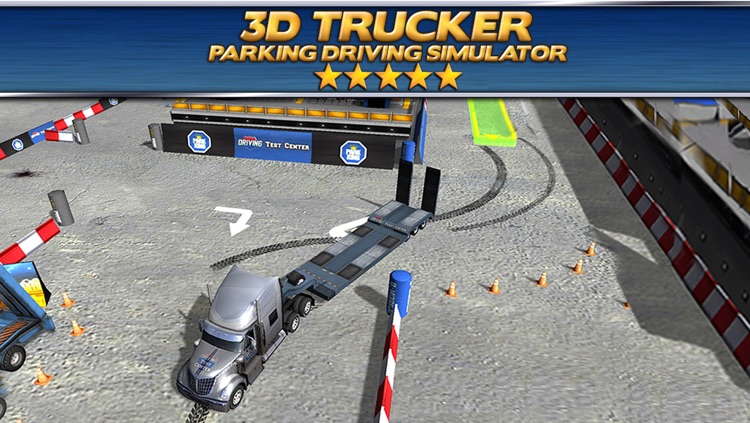 3D Truck Parking Simulator Game - Real Trucker Driving Test Run Car Park Sim Racing Games