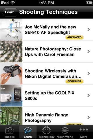 Nikon Learn & Explore - photo tips, techniques and terms screenshot 2