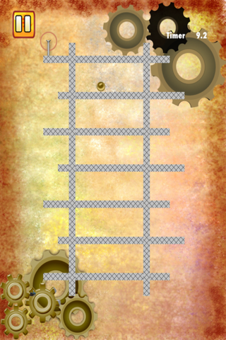 Gravity Ball Puzzle - Steampunk Rolling Brass Challenge screenshot 3