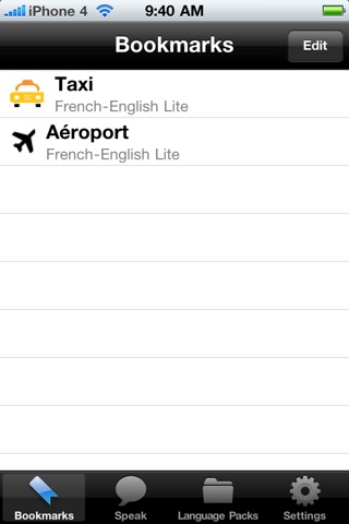 French to Spanish Voice Talking Translator Phrasebook EchoMobi Travel Speak LITE screenshot 4