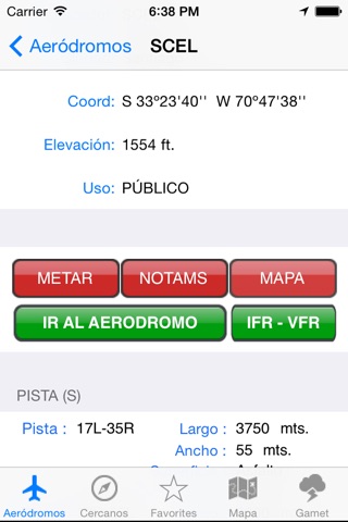 Aerodromos Chile screenshot 2