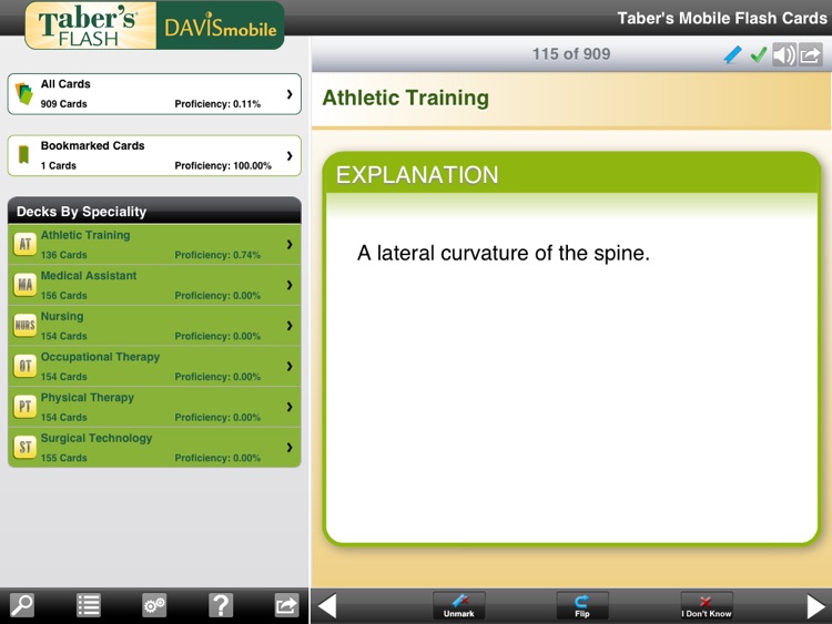 DavisMobile Taber's Flash Cards for iPad screenshot-3