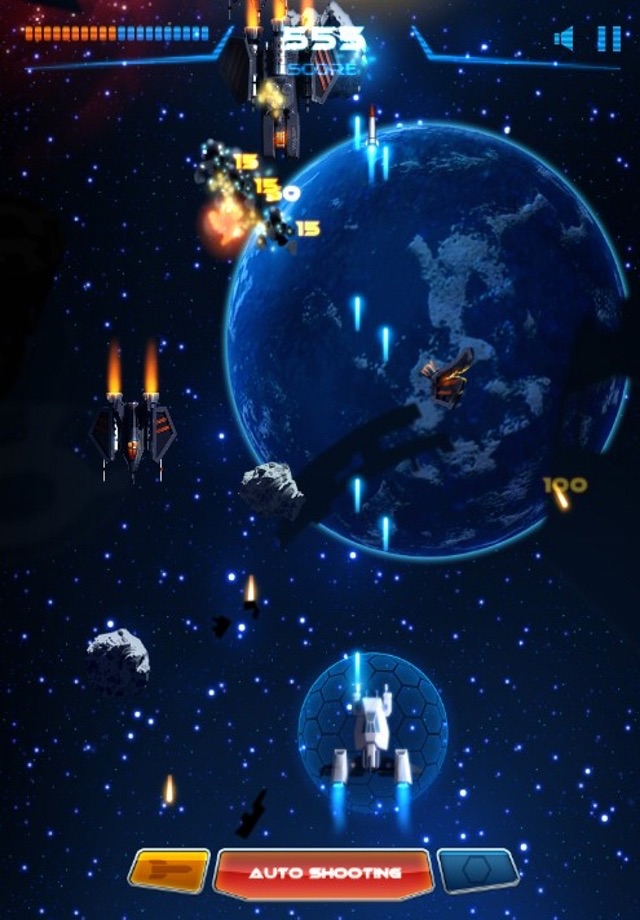 Space Shooter Galaxy Game - Fight aliens, win battles and conquer the Galaxy on your spaceship. Free! screenshot 2