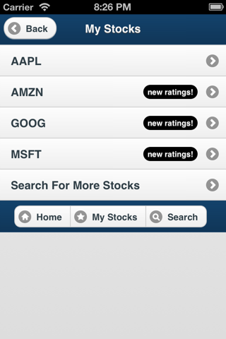 Stock Ratings screenshot 2