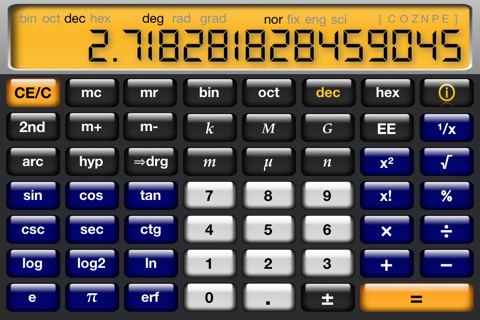 devCalc screenshot 2