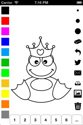 Royal Coloring Book for Girls: Learn to color a princess, castle, frog, horse buggy and more screenshot 3