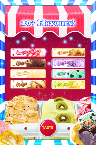 A Festive Ice Cream Maker FREE. Make cones with different Flavours screenshot 4