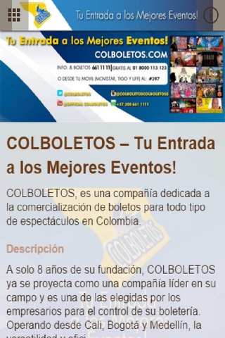 Official Colboletos screenshot 2