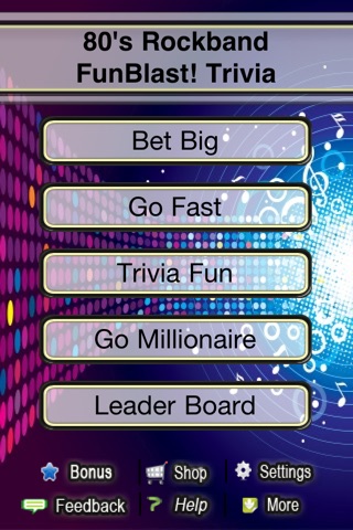 80's Rockband FunBlast! Trivia Lite screenshot 3