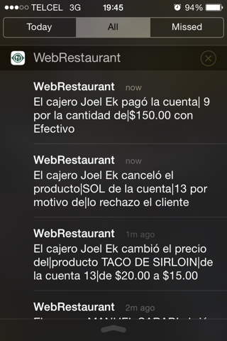 Notificaciones WebRestaurant screenshot 2