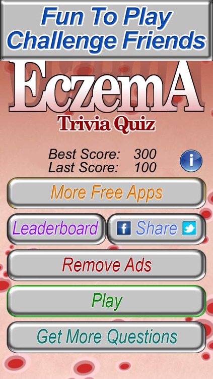 Eczema Trivia Quiz - The Fun Medical Game of Psoriasis Dermatology