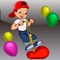 Francis is a kid who loves to pop balloons jumping with his pogo and never gets tired,