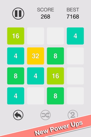 2048 - Power of Two - Merge the numbers in 4x4 or 5x5 matrix screenshot 2