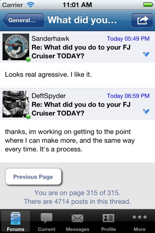 FJ Cruiser Forum screenshot 4