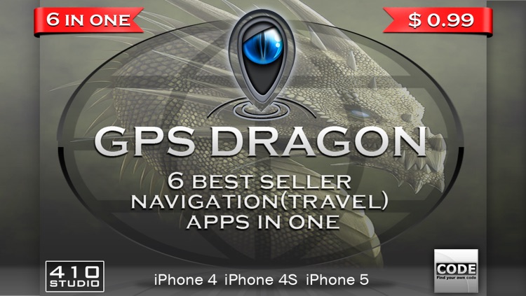 GPS Dragon 6 in 1 (1.Trip Pages, 2.Speedometer +, 3.Alarm Clock, 4.Compass, Flashlight, Speedometer, Altimeter, Course, 5.Weather Compass, 6.Compass Pro) screenshot-4