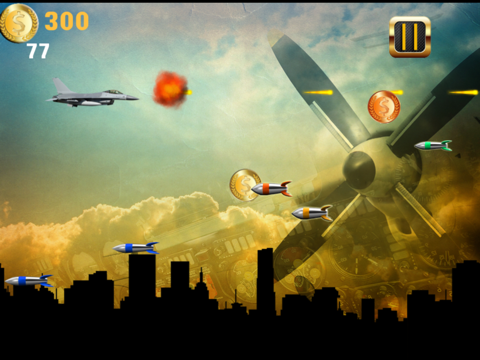 War Jet Dogfights in the Sky: Free Combat Shooting Gameのおすすめ画像3