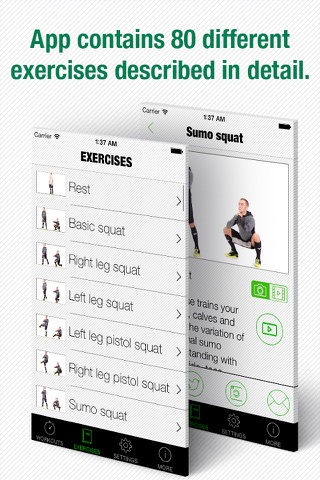 Leg workout HIIT training wod screenshot 3
