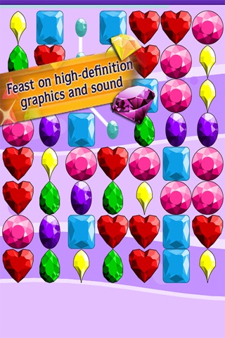 A Diamond, Gems & Jewels Puzzle Match Three or More Splash Game – Best Family & Kid Fun! screenshot 4