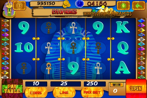 Winning Secret of the Pyramids : The Ancient Egyptian Slot Machine Pharaoh's Quest - Free Edition screenshot 3