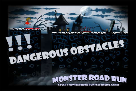 A Scary Monster Road Run Free Fast Racing Games HD screenshot 3