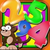 Ace Monkey Mayhem Puzzles Free - Math Numbers Crossword Games