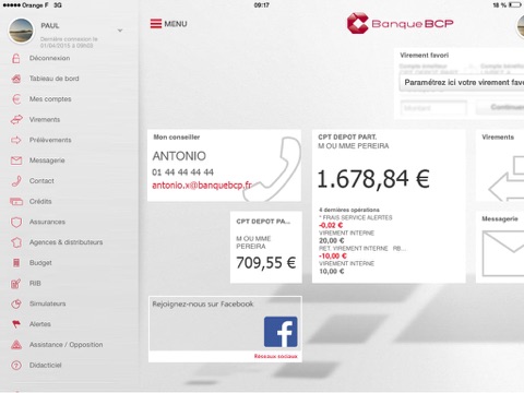 BCP Mobile pour iPad screenshot 2