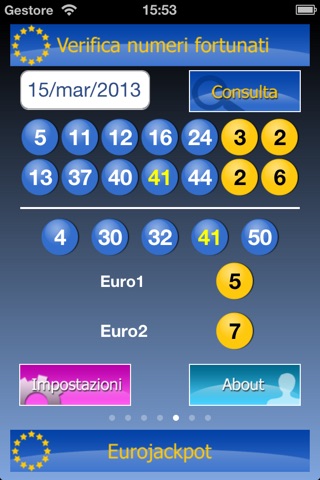 Numeri Fortunati Euro Jackpot screenshot 4