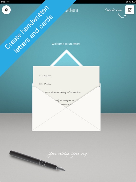 urLetters - Create personal letters