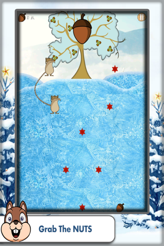 Tether Squirrel FREE: Grip Snowflake to Climbing Acorn Tree - Adventure & Fun Game screenshot 3