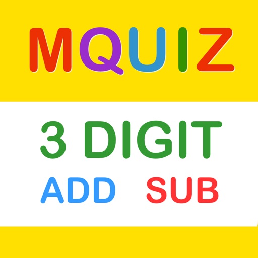 MQuiz Three-Digit Numbers Addition and Subtraction - Mental Math Quiz iOS App