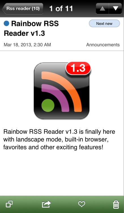 Rainbow RSS Reader