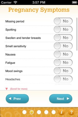 Pregnancy Test & Pregnant Symptom Checker Quiz screenshot 3